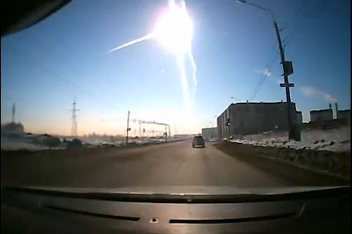 Meteor Burning Over Russia